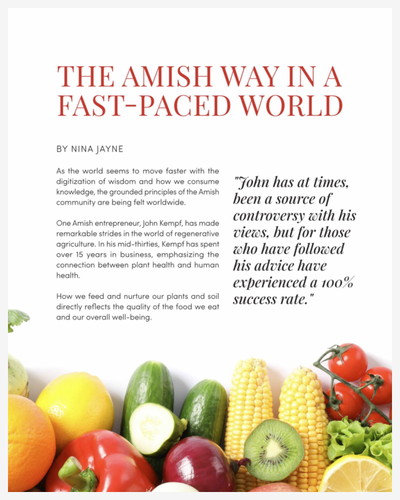 Health feature from Issue 01